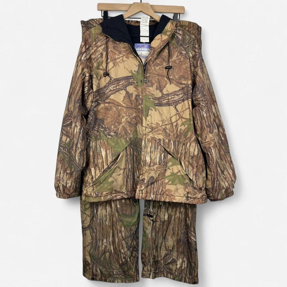 Vintage walls realtree camo rain suit jacket pants matching set